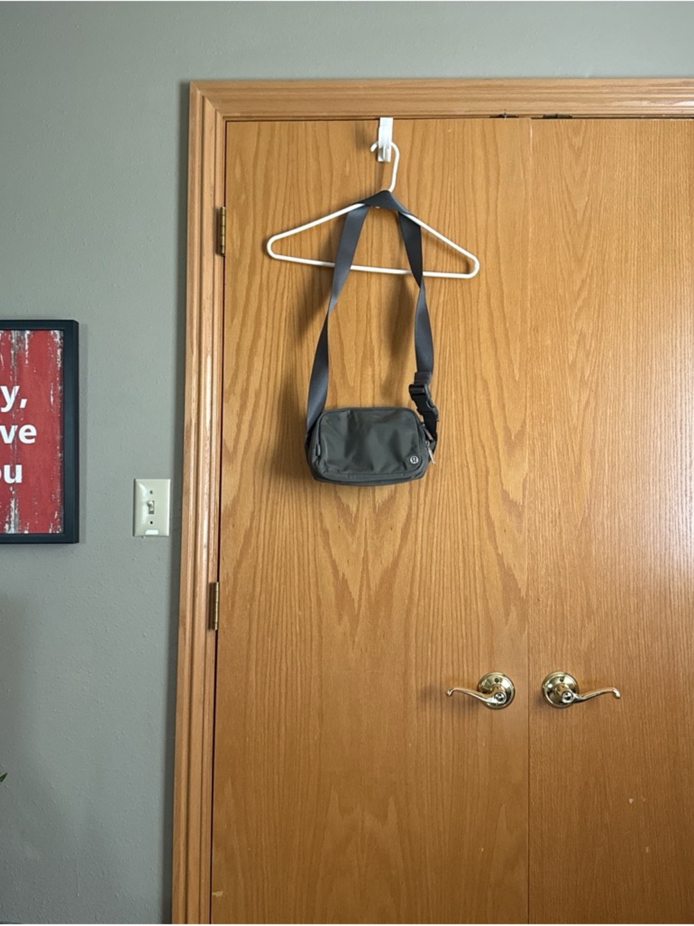 Lululemon Olive Green Crossbody Shoulder Bag